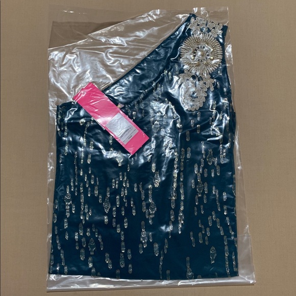 LILLY PULITZER Siene One Shoulder Silk Top - Picture 9 of 9